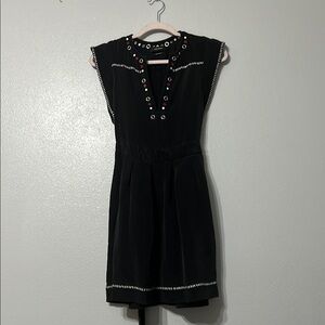 Isabel Marant Black Fit and Flare Mini Dress
